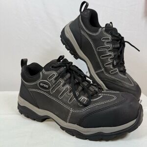 Hytest Mens Safety Shoe 9 W Black Leather Composite‎ Toe K11280